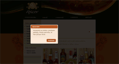 Desktop Screenshot of medovina-apicor.cz